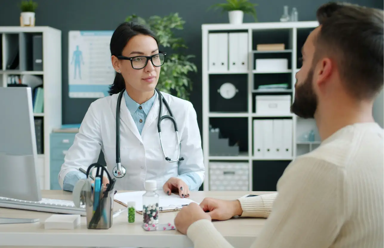 Prime Bright Cleaning Doctor offices - a doctor with client in her office